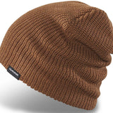 Dakine Tall Boy Beanie 2024 - A brown beanie with a black tag featuring white lettering that reads "DAKINE".