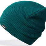 Dakine Tall Boy Beanie 2024 - A dark green beanie with a ribbed texture and a black tag on the front that says "DAKINE" in white letters.