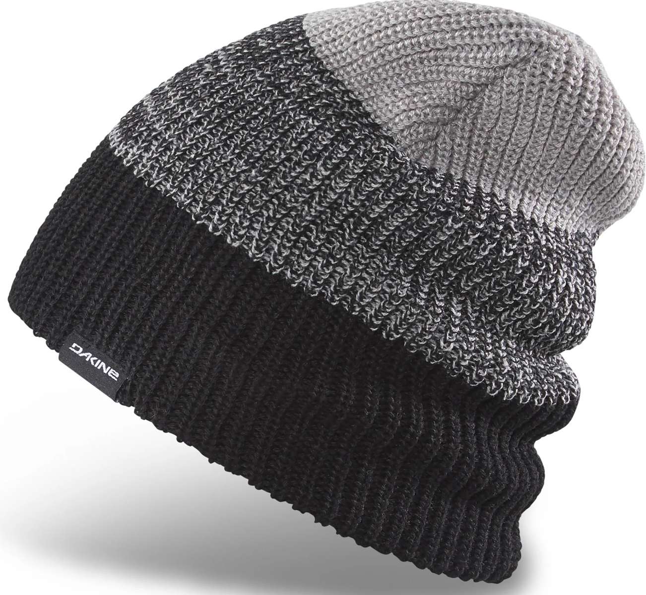 Dakine Tall Boy Beanie 2024 - A black beanie with a gray stripe on top.