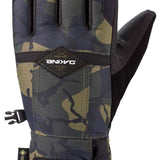 Dakine Team Bronco GORE-TEX Gloves 2022-2023 - A pair of gloves with a camouflage pattern and black trim, featuring a strap on the wrist.