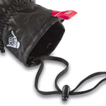 Dakine TM Fillmore K Fostvedt Glove 2024 - A black glove with a subtle gray pattern and yellow accents on the wrist strap.