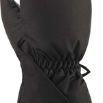 Dakine Toddler Brat Mitt 2022-2023 - A black mitt with a strap closure and a small, rectangular logo on the wrist cuff.