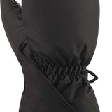 Dakine Toddler Brat Mitt 2022-2023 - A black mitt with a strap closure and a small, rectangular logo on the wrist cuff.