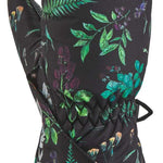 Dakine Toddler Brat Mitt 2022-2023 - Black mitt with a white snowflake design and a strap closure on the wrist.