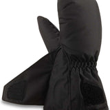 Dakine Toddler Brat Mittens - Pair of black mittens with a textured palm and thumb, featuring a Velcro closure on the wrist strap.