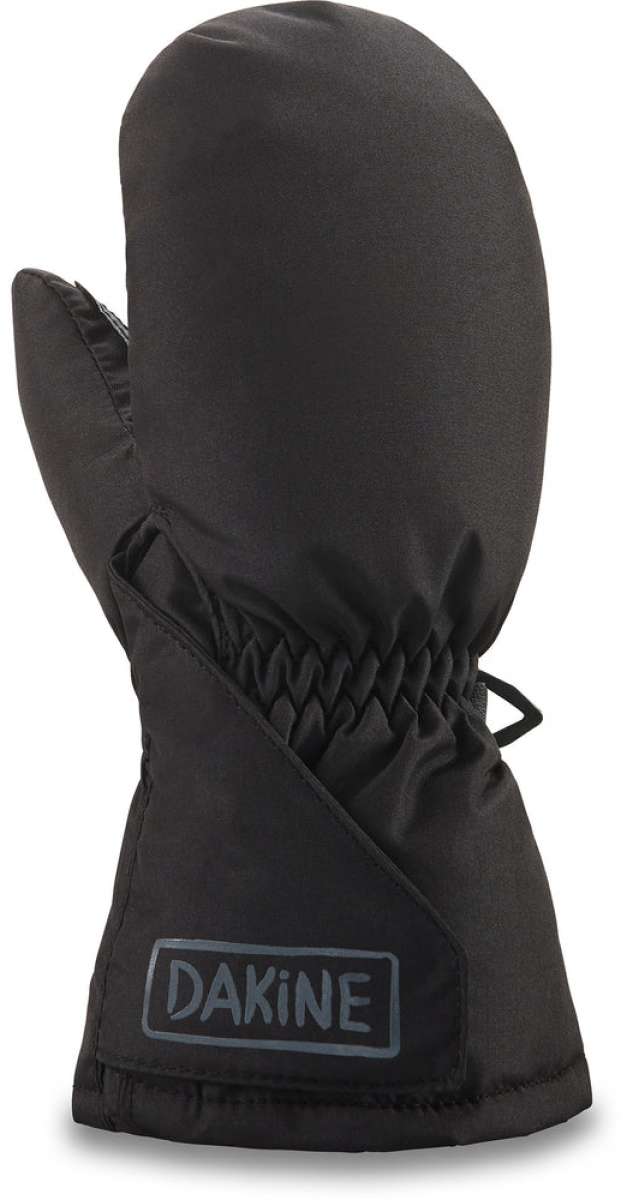 Dakine Toddler Brat Mittens - Pair of toddler mittens with a brown and tan plaid pattern on the palms, featuring a small white logo at the top of each mitten.