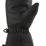 Dakine Youth Tracker Mittens - Pair of black mittens with a textured palm and thumb, featuring a strap closure on the wrist.