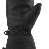 Dakine Youth Tracker Mittens - Pair of black mittens with a textured palm and thumb, featuring a strap closure on the wrist.