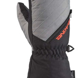 Dakine Youth Tracker Mittens 2024 - A pair of gray mittens with a black strap and white stitching on the wrist.