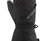 Dakine Youth Tracker Mittens - Pair of black mittens with a zipper on the thumb and gray accents.