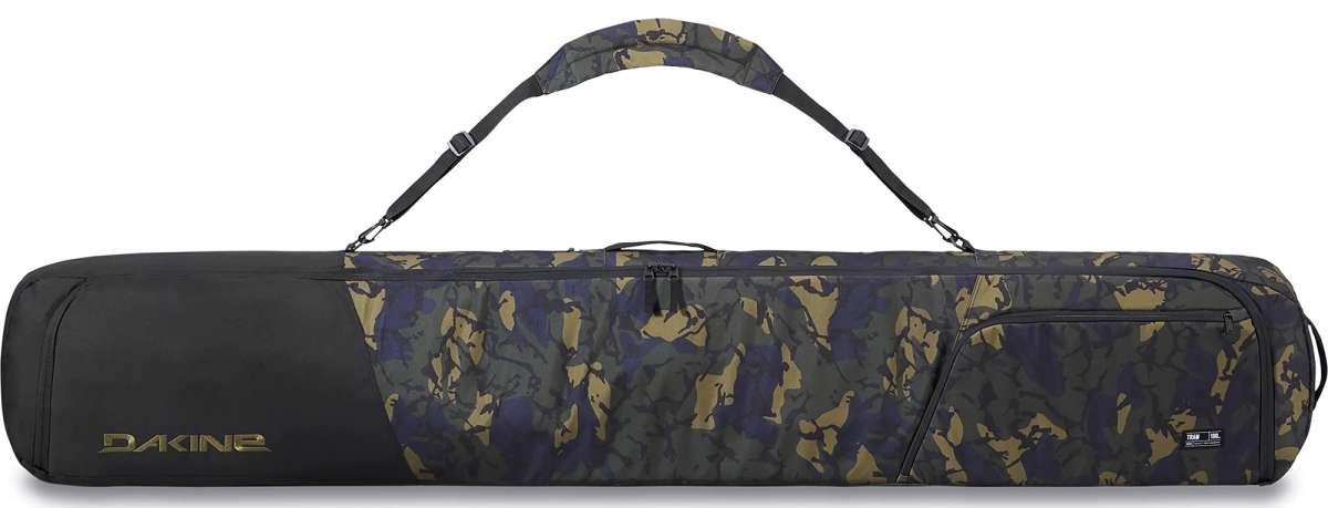 Dakine Tram Ski Bag 2024 - Black ski bag with a zippered top and handle on top.