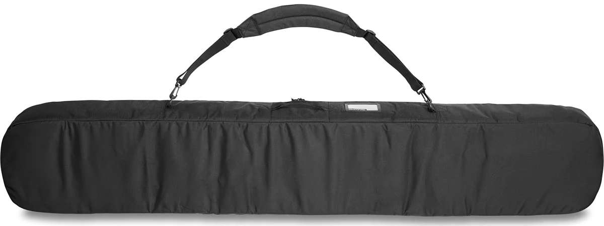 Dakine Tram Ski Bag 2024 - Black nylon bag with zippered top and shoulder strap handle.