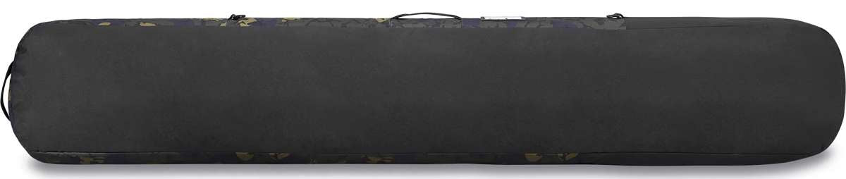 Dakine Tram Ski Bag 2024 - Black ski bag with a zippered top and handle on one end.