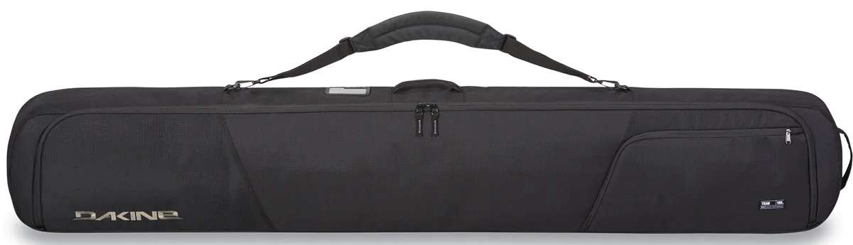 Dakine Tram Ski Bag 2024 - Black ski bag with a zippered top and handle on top.