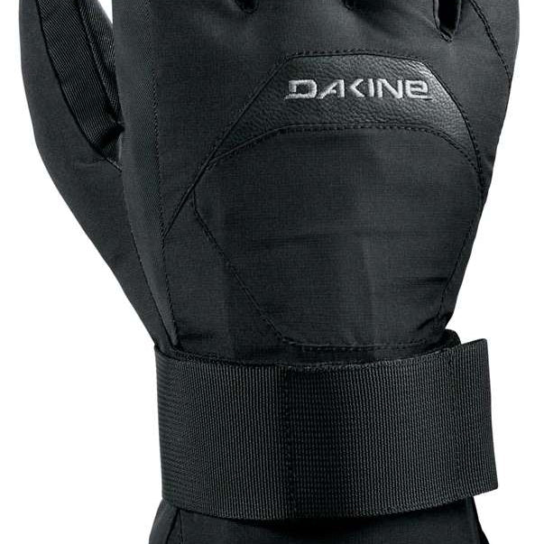 Dakine Wristguard Glove 2024 - A black glove with a wrist strap and thumb guard, featuring a textured palm for grip.
