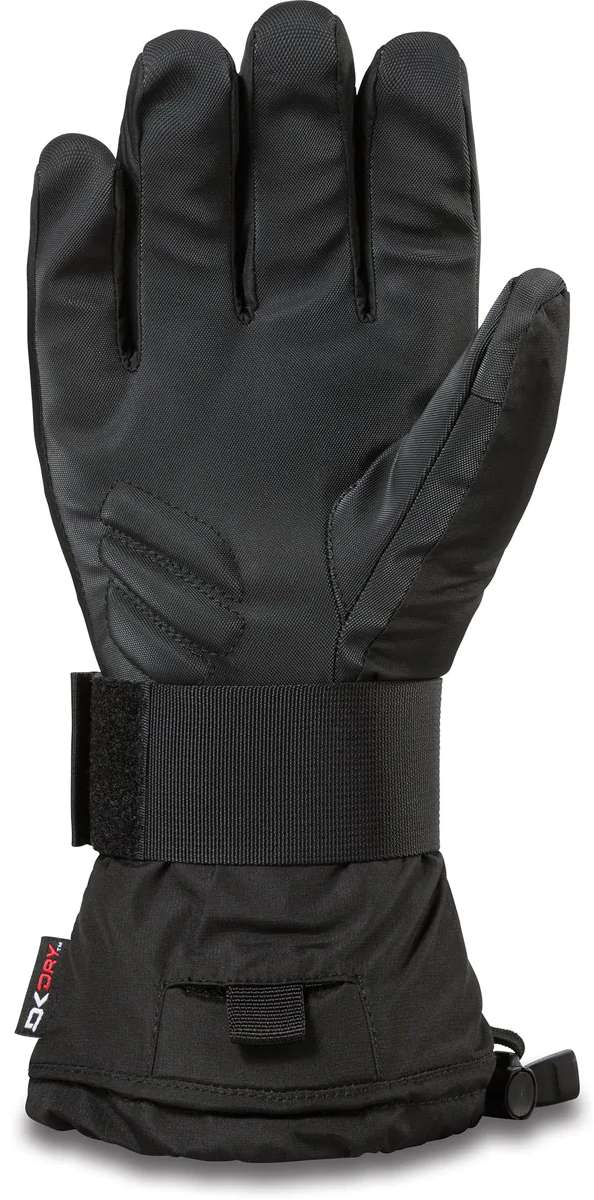 Dakine Wristguard Glove - A black glove with a wrist strap and thumb guard, featuring a textured palm for grip.