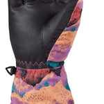 Dakine Junior's Yukon Gloves - A pair of black gloves with a textured palm and finger grip, featuring a small logo on the wrist strap.