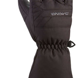 Dakine Junior's Yukon Gloves - A pair of black gloves with a textured palm and thumb, featuring a small white logo on the wrist strap.