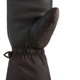 Dakine Junior's Yukon Mittens - A pair of black mittens with a textured palm and thumb, featuring a small logo on the cuff.