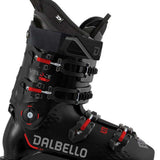 Dalbello Veloce 90 GW Ski Boot 2024 - Black ski boot with red accents and silver buckles.