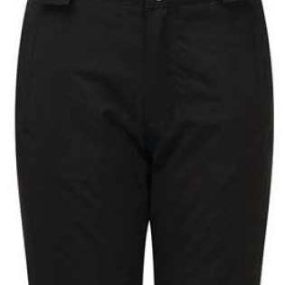Dare2B Junior's Outmove Insulated Pant 2021-2022 - Black snow pants with adjustable straps and silver buckles on the sides.