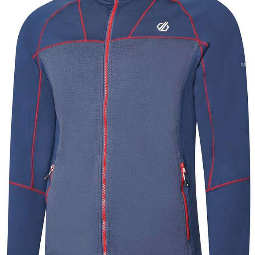 Dare2B Reformed II Core Stretch Jacket 2022-2023 - A navy blue jacket with a subtle white logo on the upper right chest area.