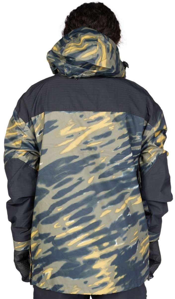 DC 43 Anorak Jacket 2023 - A navy blue jacket with a subtle white snowflake pattern on the back and sleeves.