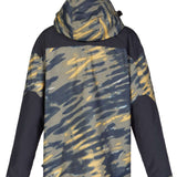 DC 43 Anorak Jacket 2023 - A camouflage-printed jacket with a hood, featuring black accents and a zippered front.