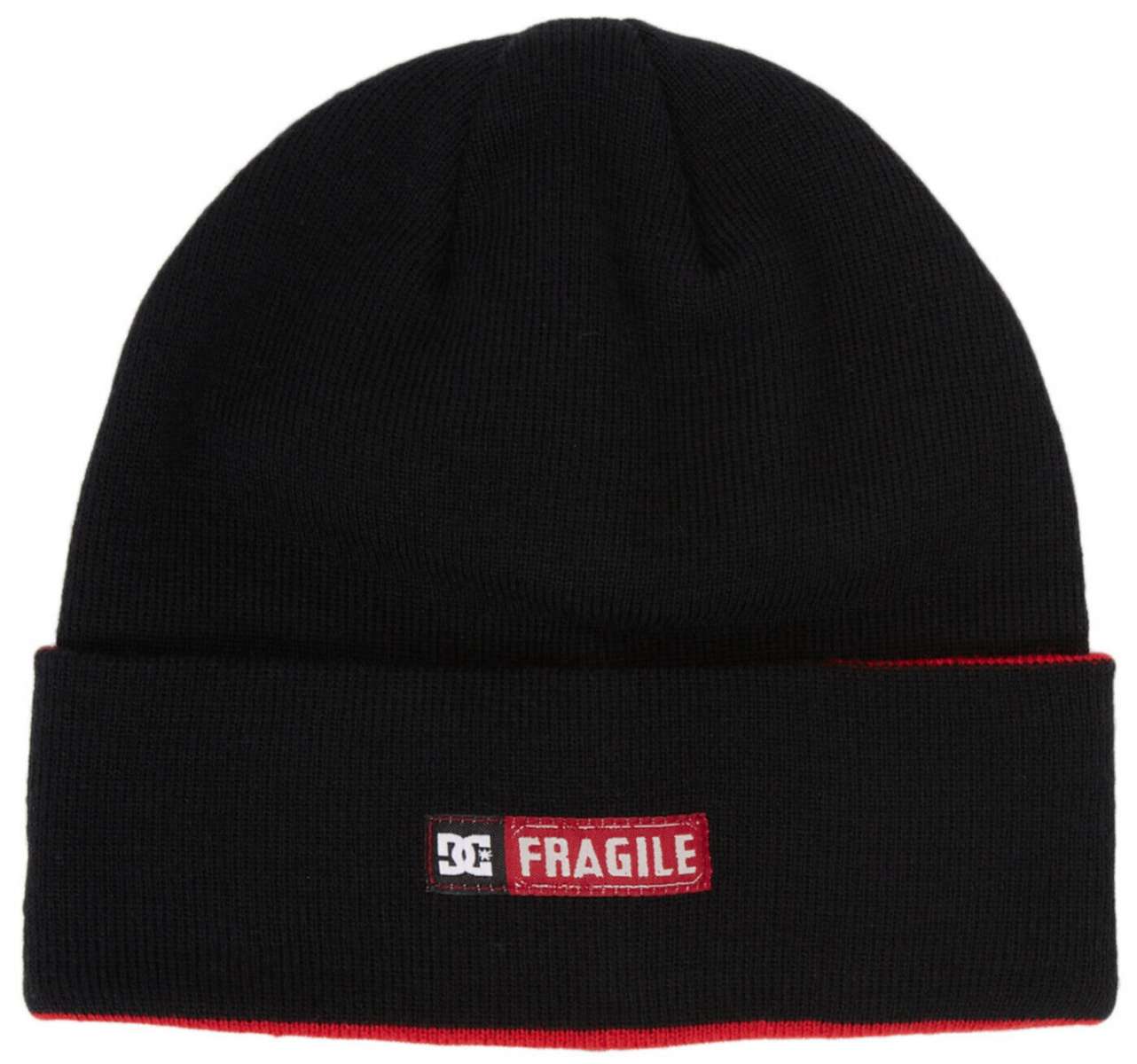 DC Andy Warhol Beanie 2024 - Black beanie with a repeating pattern of small, multicolored squares and the word "Warhol" in white letters on the front.