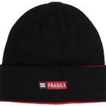 DC Andy Warhol Beanie 2024 - Black beanie with a repeating pattern of small, multicolored squares and the word "Warhol" in white letters on the front.