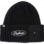 DC Arsenal Beanie 2024 - Black beanie with white embroidered logo on front.