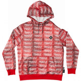 DC AW Snowstar Fleece Hoodie 2024 - White fleece hoodie with black snowboard graphic and white text.