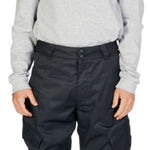 DC Banshee Insulated Pant 2023 - Black insulated snow pants with a zippered pocket on the thigh and adjustable Velcro straps at the waist.