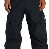 DC Banshee Insulated Pant 2024 - Black snow pants with a white logo on the left leg.