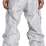 DC Banshee Insulated Pant 2024 - Black snow pants with a subtle white pattern and zippered pockets on both sides.