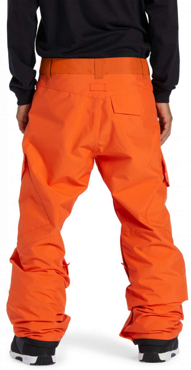 DC Banshee Insulated Pant 2024 - Black snow pants with a subtle white stripe down the side of each leg.