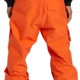 DC Banshee Insulated Pant 2024 - Black snow pants with a subtle white stripe down the side of each leg.