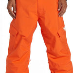 DC Banshee Insulated Pant 2024 - Black insulated snow pants with a zippered pocket on the side of one leg.