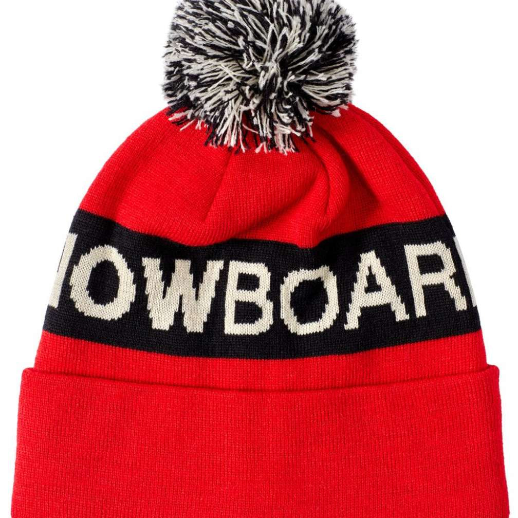 DC Chester Beanie 2022 - Red beanie with white DC logo on front.