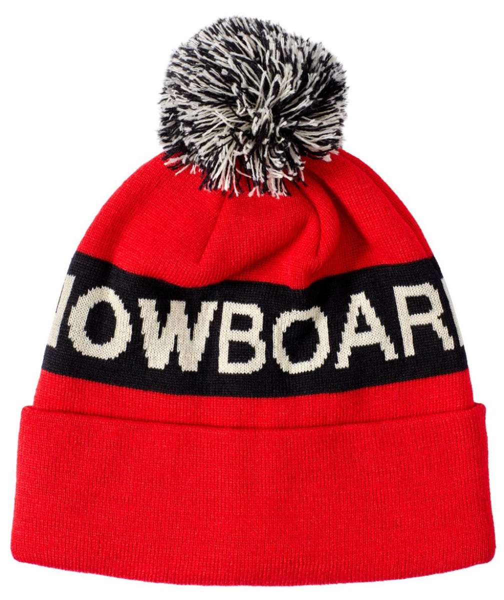DC Chester Beanie 2022 - Red beanie with white DC logo on front.