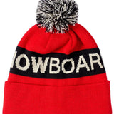 DC Chester Beanie 2022 - Red beanie with white DC logo on front.