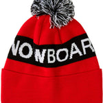 DC Chester Beanie 2023 - Red beanie with white DC logo on front.
