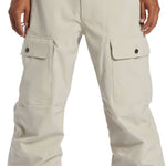 DC Code Shell Pant 2024 - Beige snow pants with zippered pockets, adjustable cuffs and belt loops.