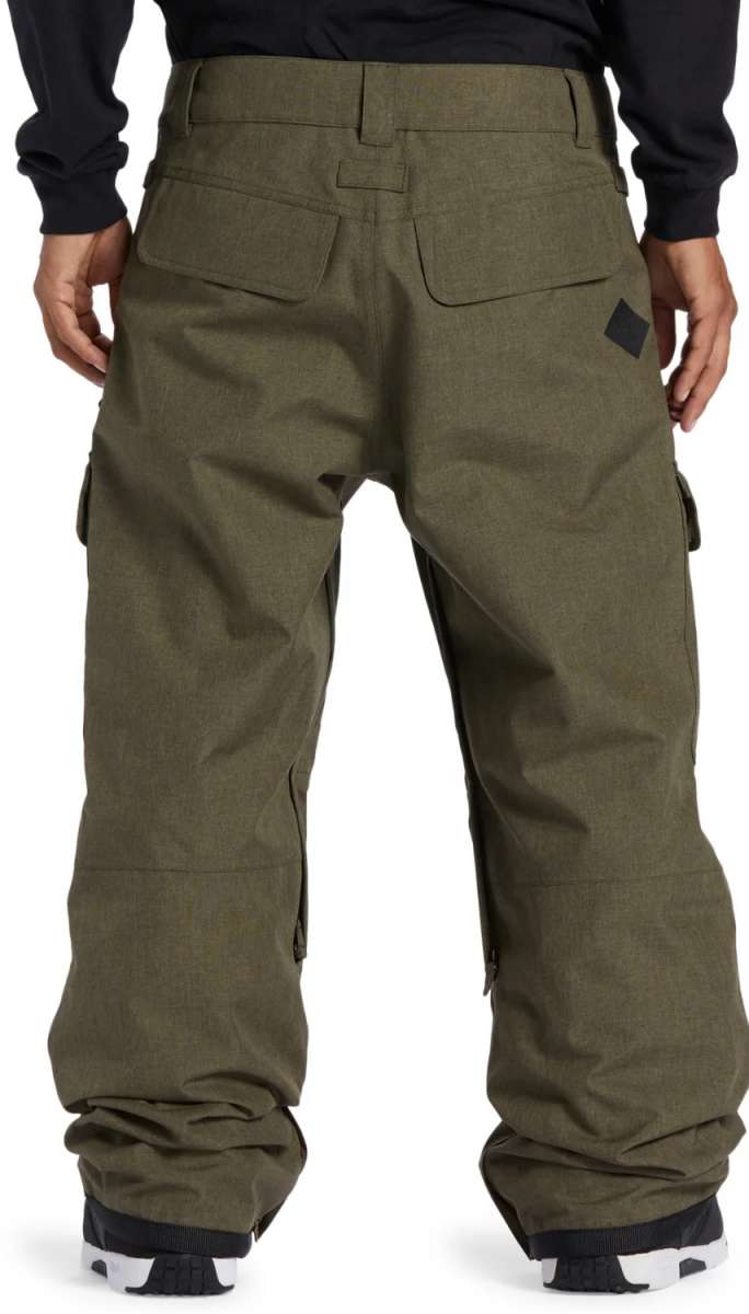 DC Code Shell Pant 2024 - Olive green pants with a subtle diagonal stripe pattern on the side of one leg.