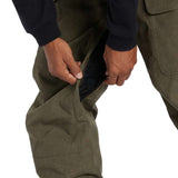 DC Code Shell Pant 2024 - Olive green pants with zippered ankle cuffs.