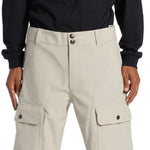 DC Code Shell Pant 2024 - Black snow pants with a white logo on the left thigh and black hardware.
