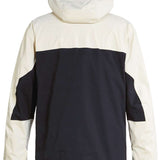 DC Command 45K Shell Jacket 2023 - A black jacket with a white zipper and two zippered pockets on either side.
