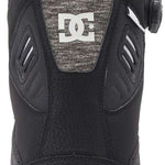 DC Judge BOA Snowboard Boots 2024 - Black snowboard boots with a textured pattern on the side and a white logo on the back.