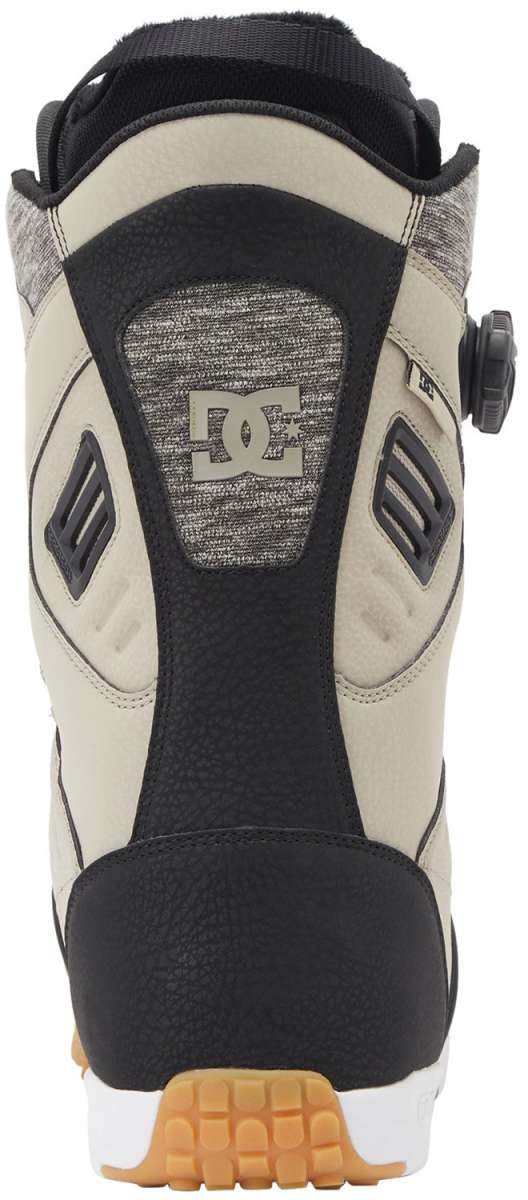 DC Judge BOA Snowboard Boots 2024 - A pair of snowboard boots with a black and white color scheme, featuring a textured pattern on the upper material.