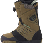 DC Judge BOA Snowboard Boots 2024 - A pair of tan snowboard boots with black accents and a textured pattern on the toe cap.